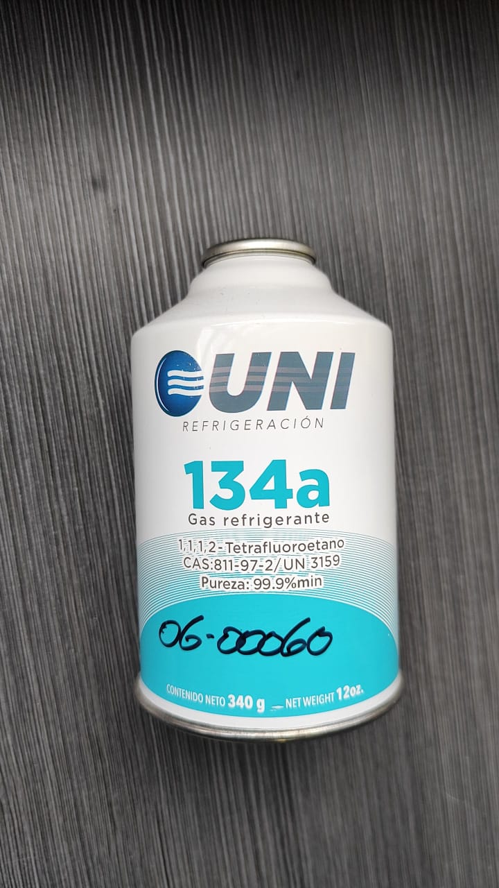 Gas refrigerante en envase pequeño